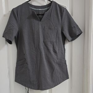 Charcoal Gray Medical Scrub Set